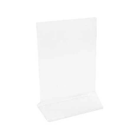 Update Intl 5 in x 7 in Clear Table Top Menu Holder ACH-57
